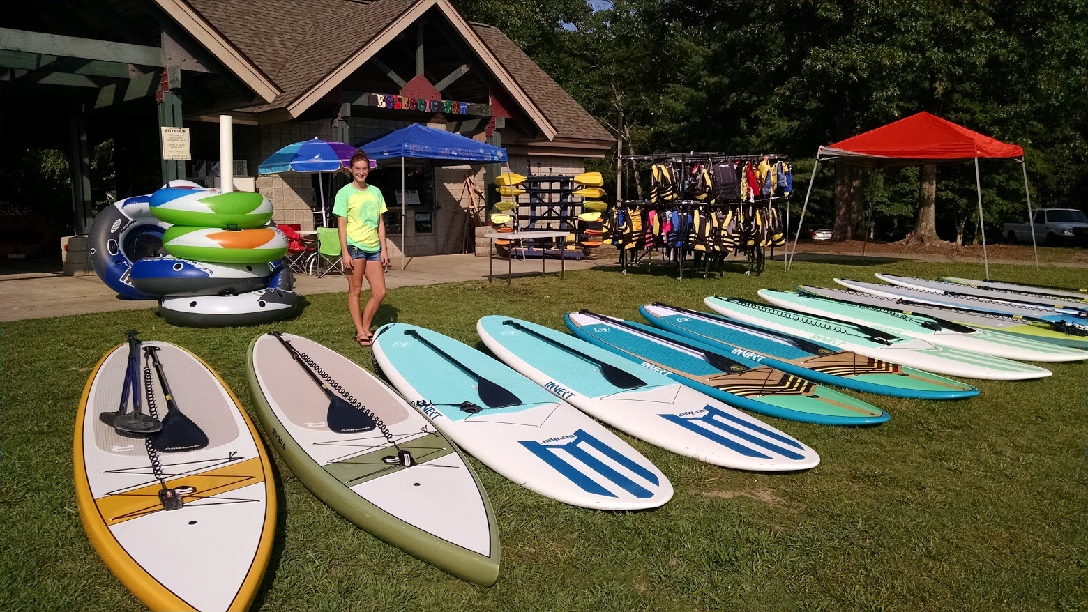 Paddleboards, Lake Jocassee water sports, waterfalls, canoes, Kayaks, Paddle Sports, Stand-up paddle boards, Eclectic Sun, Salem, South Carolina
