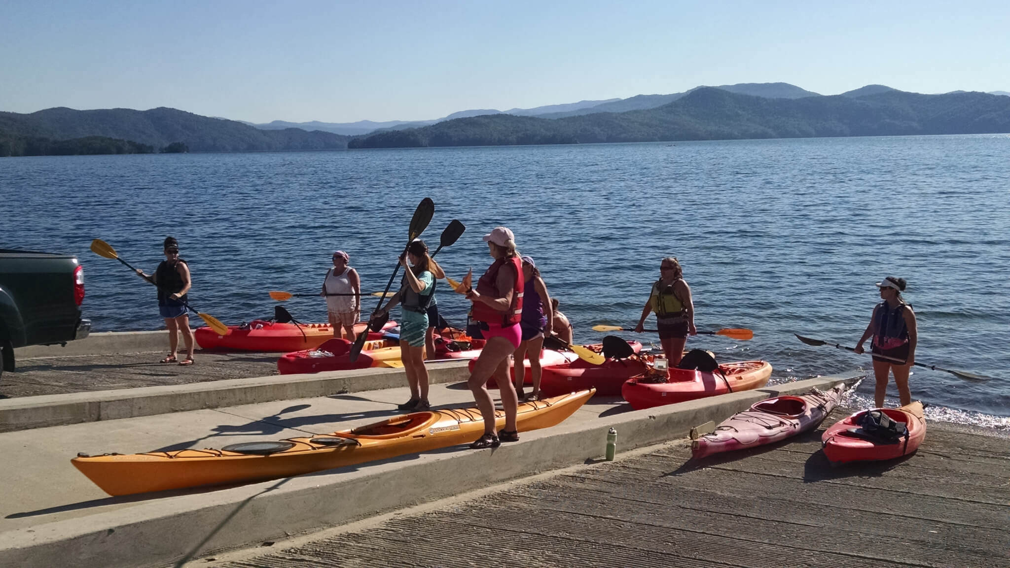 Kayaking Boat Ramp, Lake Jocassee, Waterfalls, canoes, Kayaks, Stand-up paddleboards, Eclectic Sun, Salem, SC